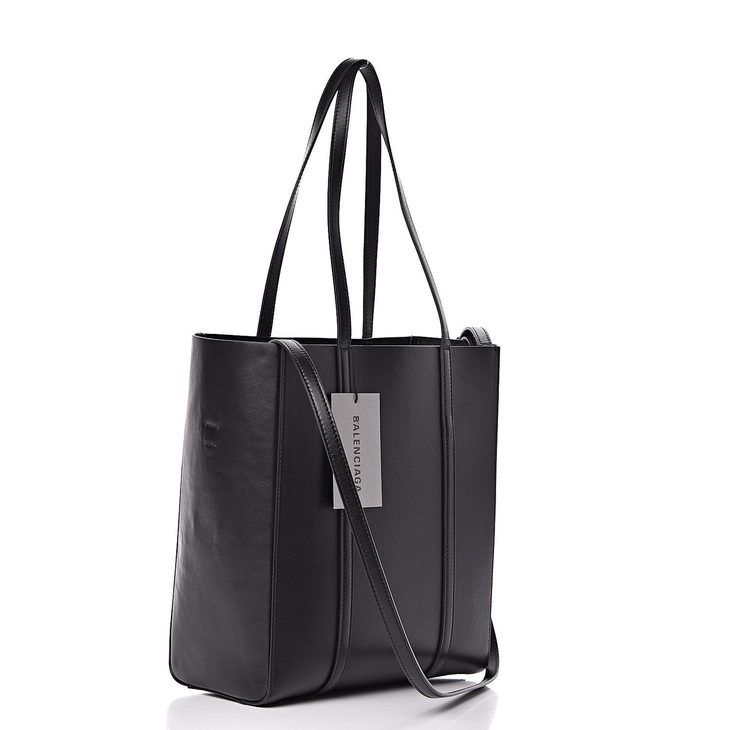 Supple Calfskin Signature Logo XS Everyday Tote Black