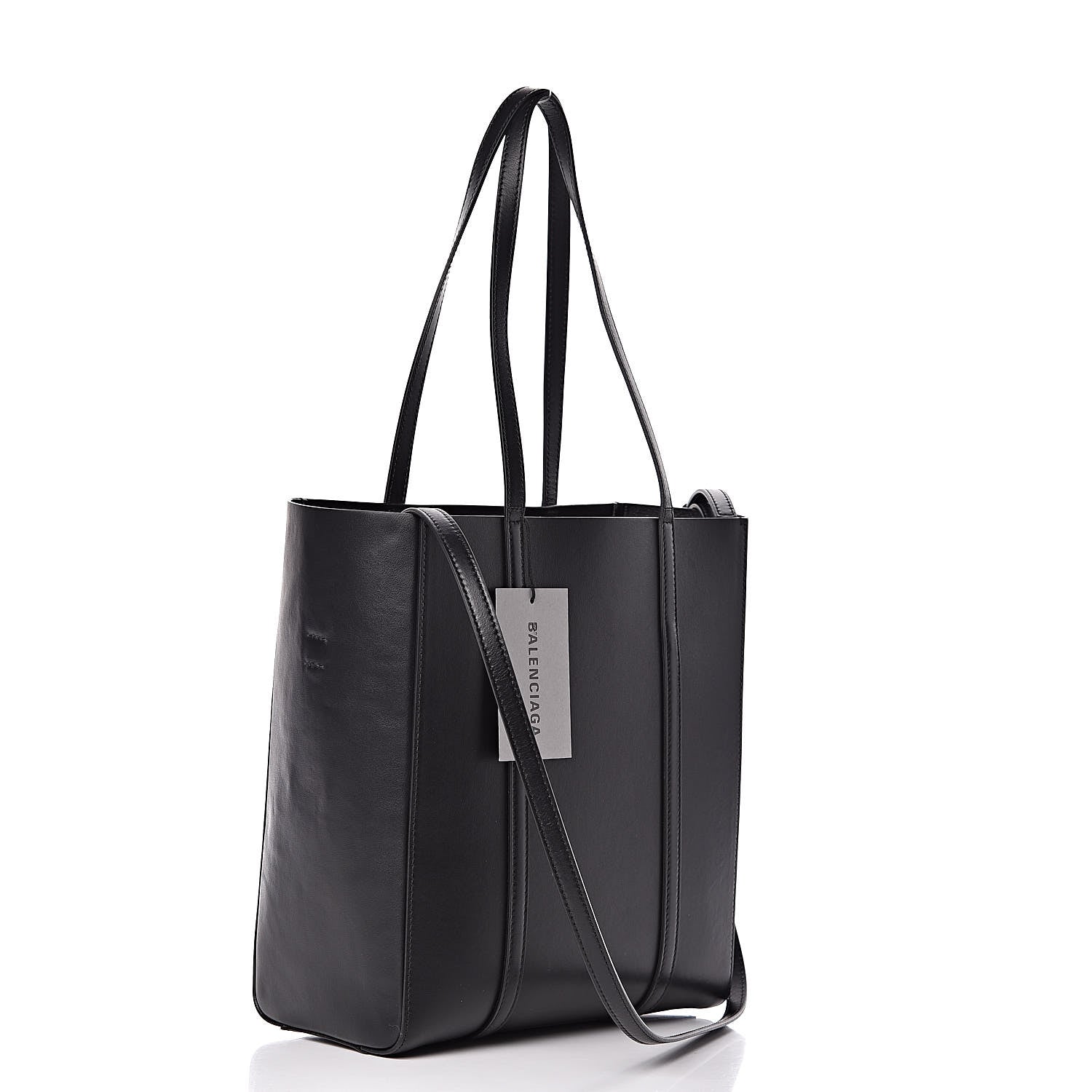 Balenciaga Supple Calfskin Signature Logo XS Everyday Tote Black 4 of 10