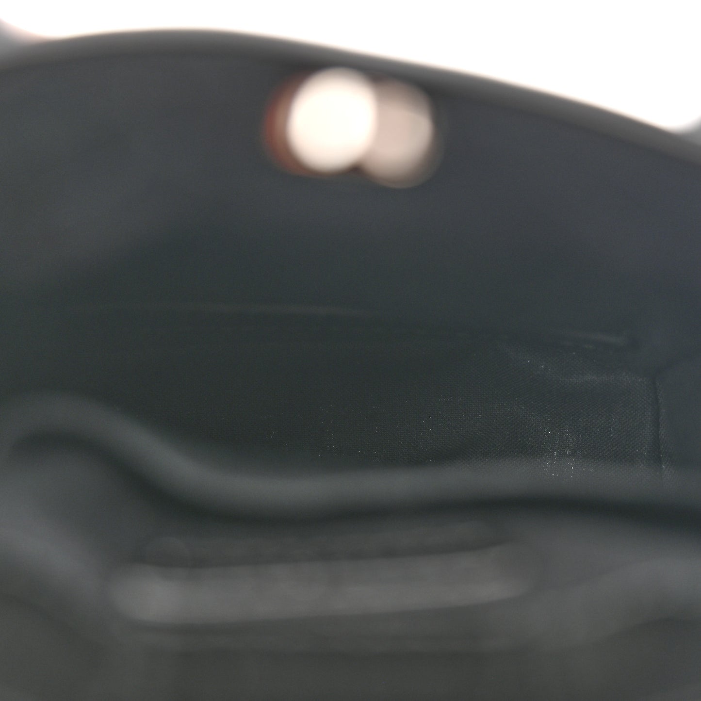 Squared Calfskin Logo Shopping Phone Holder Bag Black