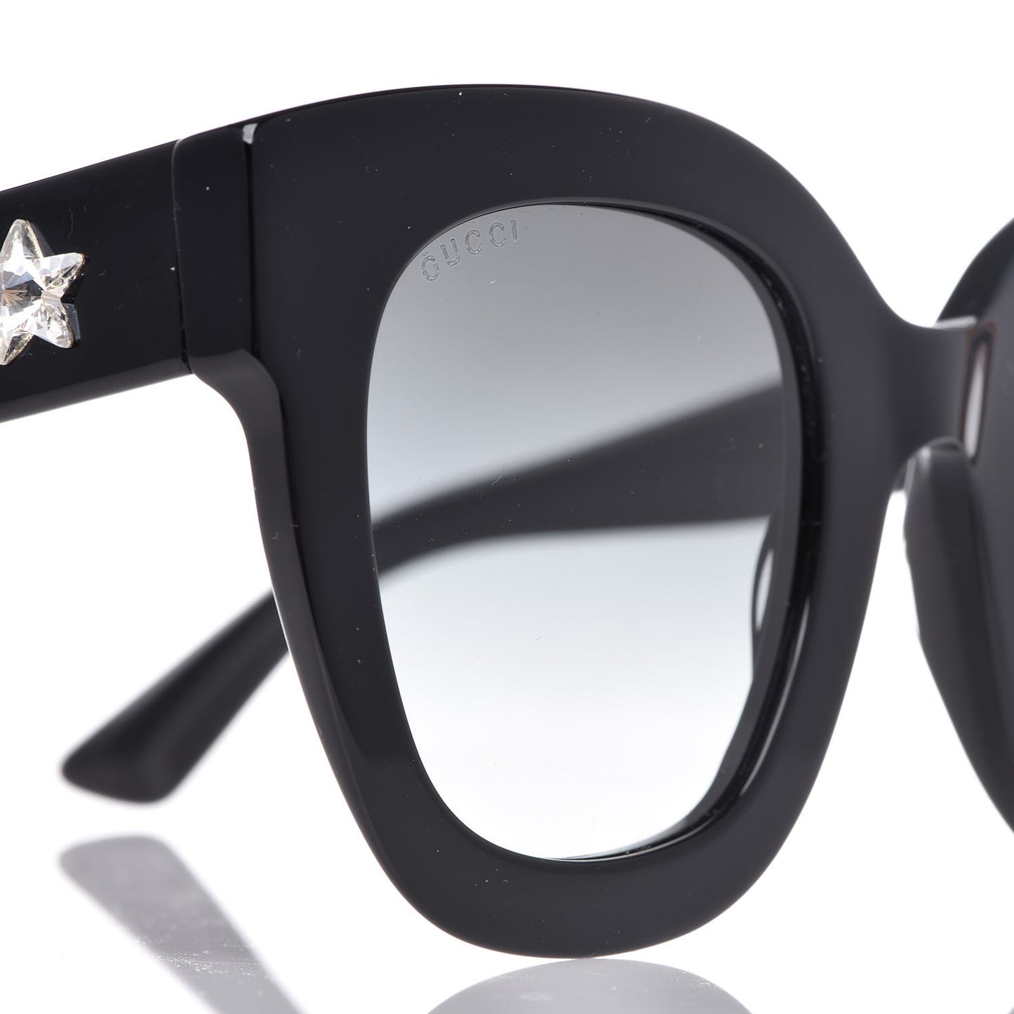 Round Frame Star Sunglasses GG0208S Black