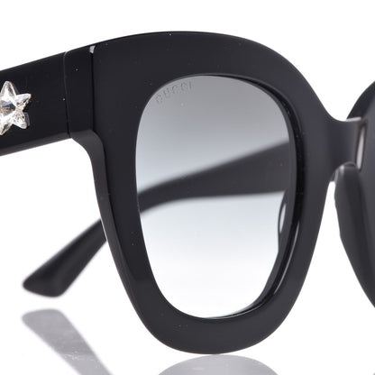 Gucci Round Frame Star Sunglasses GG0208S Black 8 of 9
