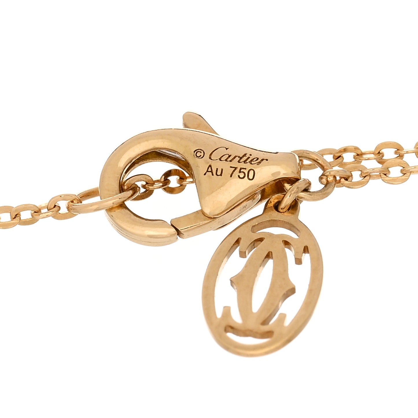 18K Pink Yellow White Gold Trinity Bracelet