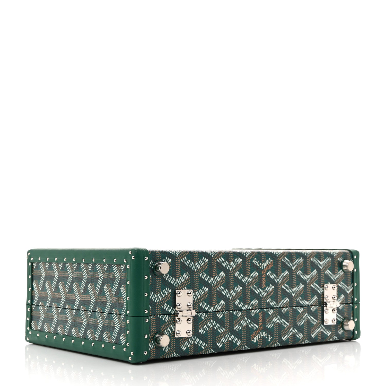 Goyard Goyardine Grand Hotel Trunk Bag Green 8 of 12