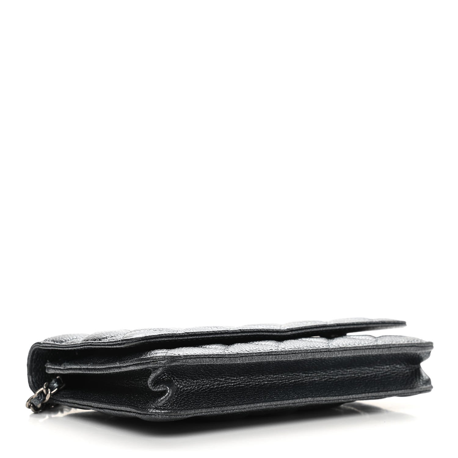 Chanel Iridescent Caviar Quilted Wallet On Chain WOC Black 4 of 11