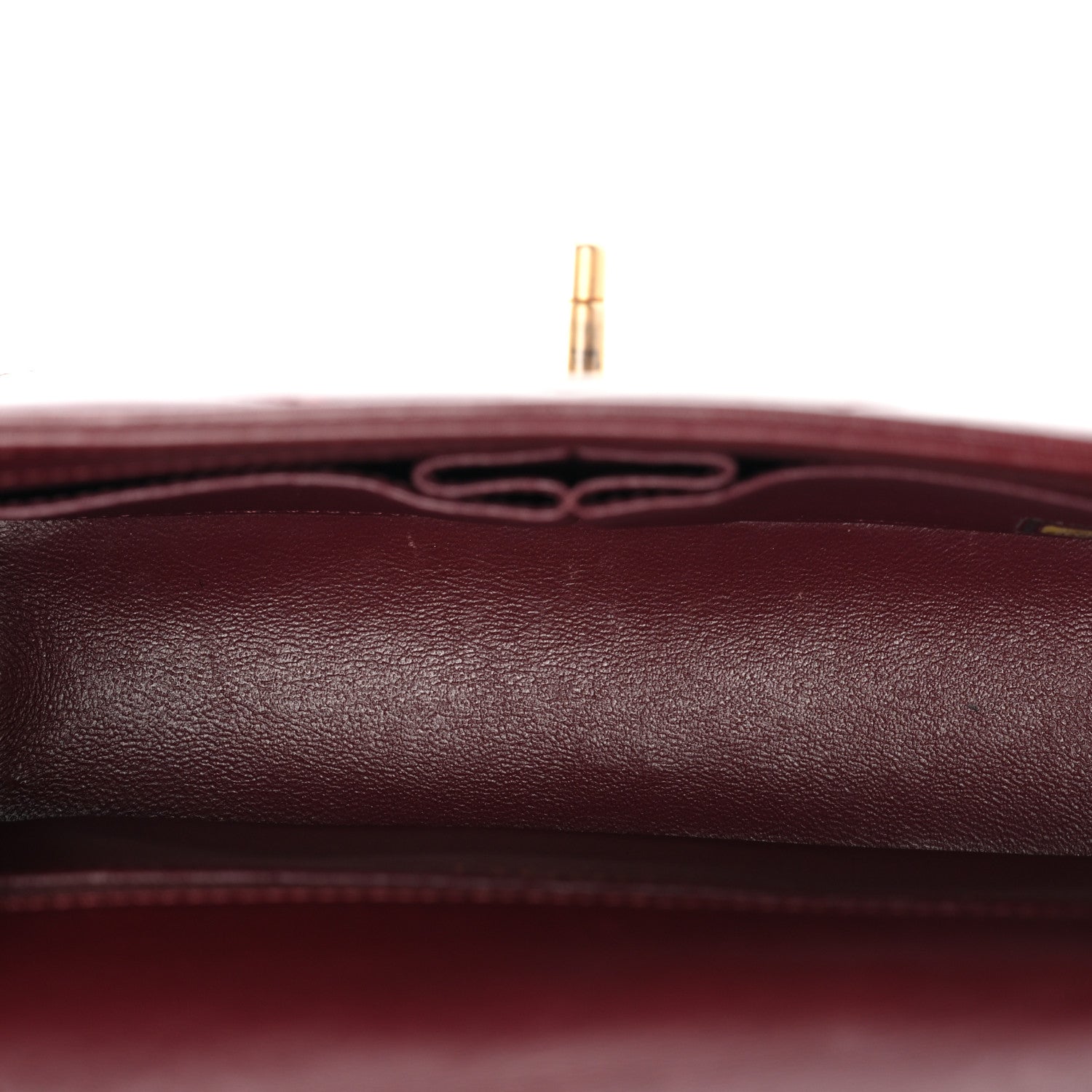 Chanel Lambskin Reversed Chevron Quilted Flap Dark Red 5 of 10