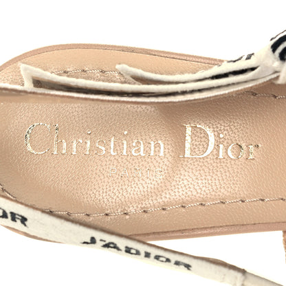 Christian Dior Technical Canvas Ribbon J Adior Slingback 65mm Pumps 36.5 Powder Nude 11 of 13