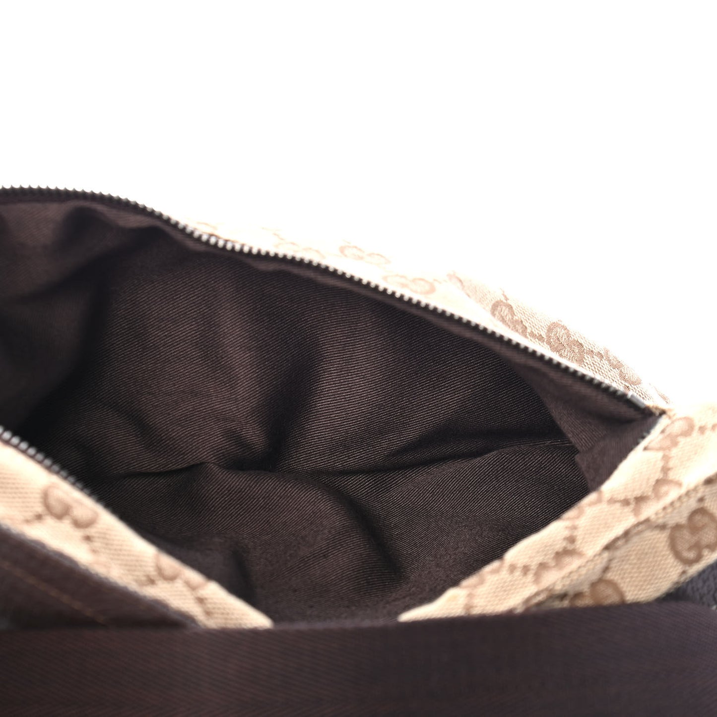 GG Monogram Double Pocket Belt Bag Dark Brown