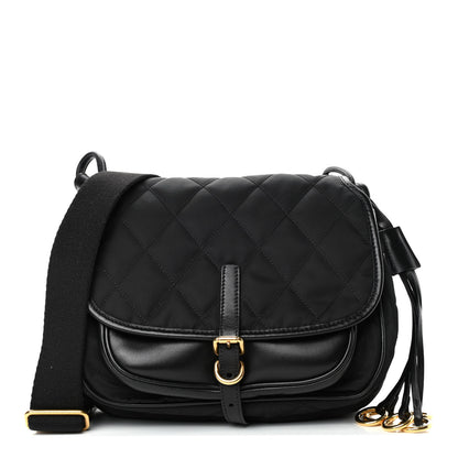 Prada Tessuto Nylon City Calfskin Quilted Crossbody Black 1 of 4