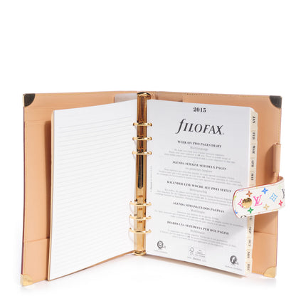 Louis Vuitton Monogram Multicolor Large Ring Agenda Cover White 9 of 30