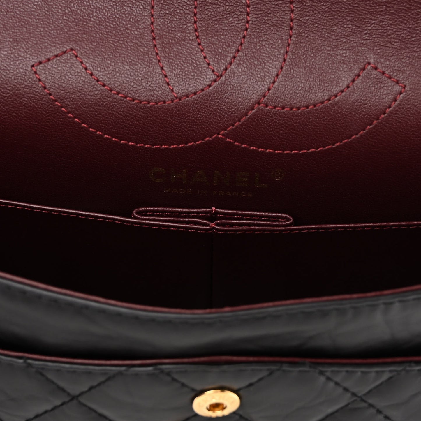 Aged Calfskin Quilted 2.55 Reissue 226 Flap Black