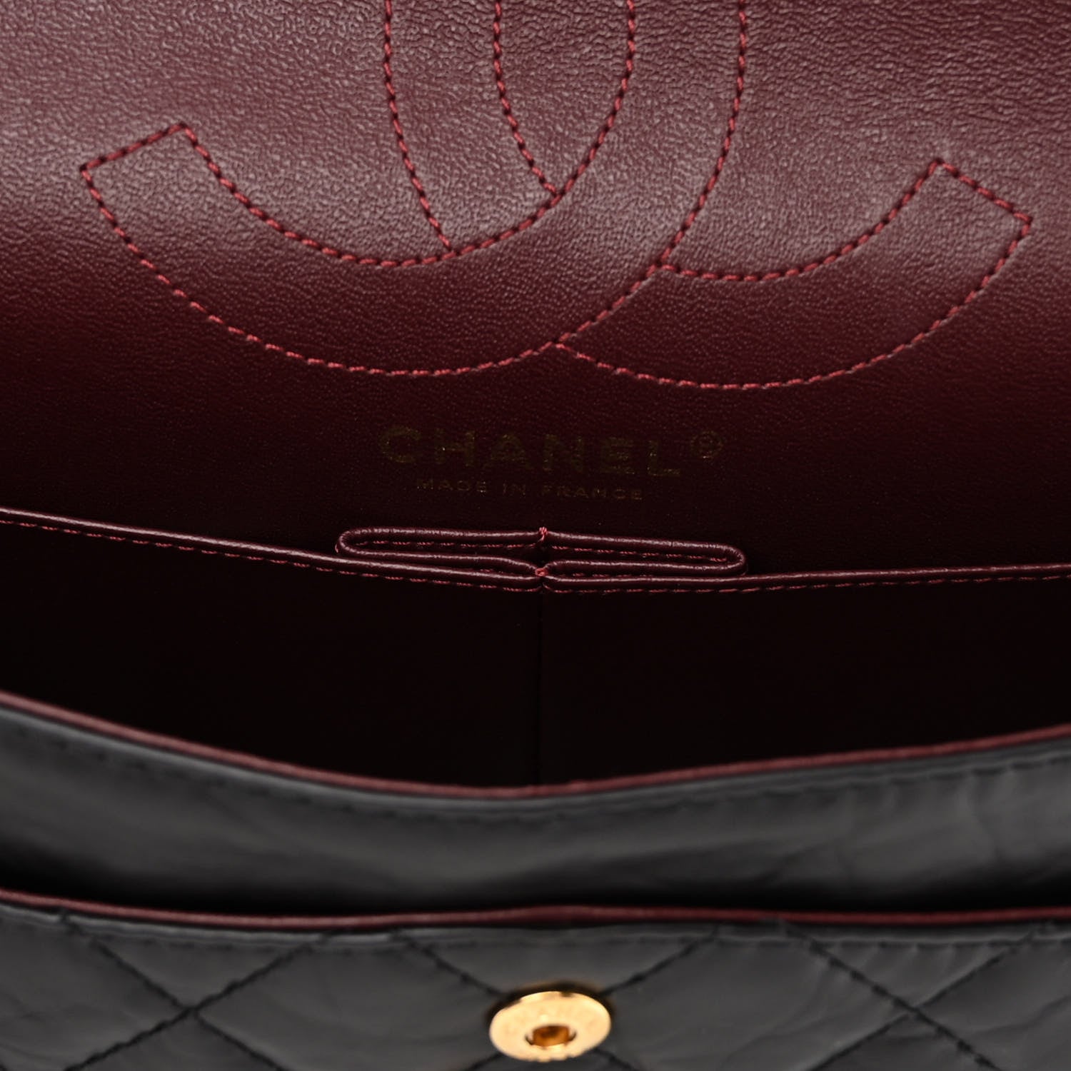 Chanel Aged Calfskin Quilted 2.55 Reissue 226 Flap Black 6 of 11