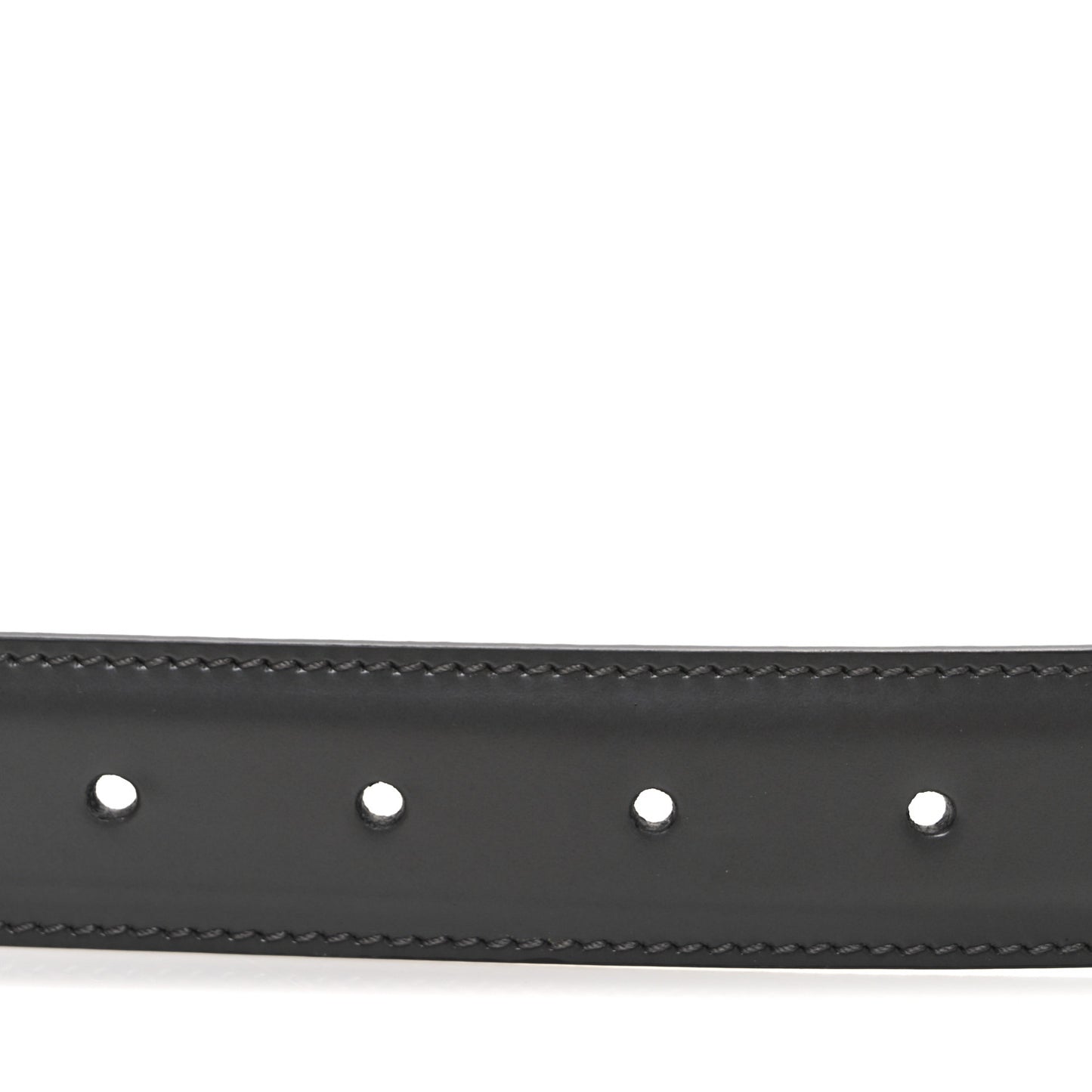 Smooth Calfskin Interlocking G Belt 95 38 Grey