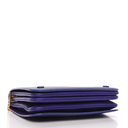 Mulberry Classic Grain Calfskin Small Clifton Flap Indigo 4 of 11