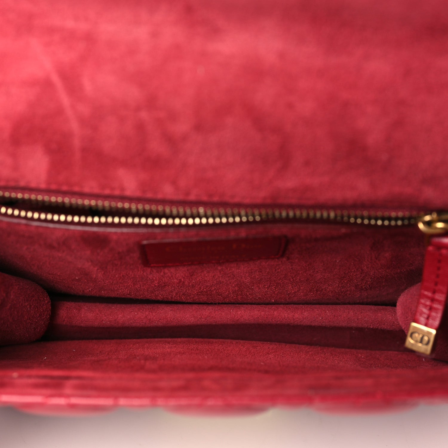 Christian Dior Lambskin Cannage Small Dioraddict Flap Bag Red 5 of 8