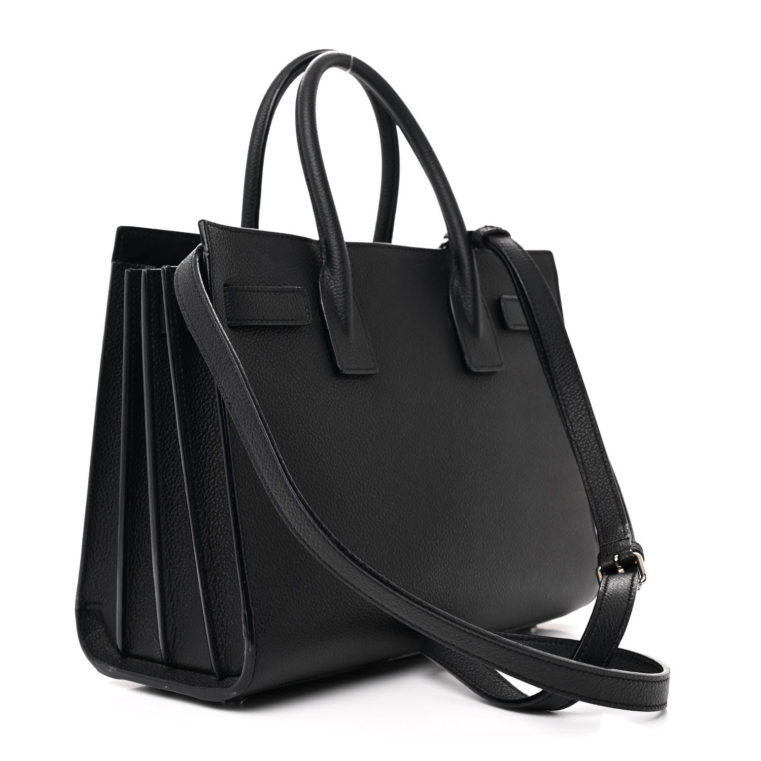 Saint Laurent Grained Calfskin Baby Sac De Jour Black 3 of 11