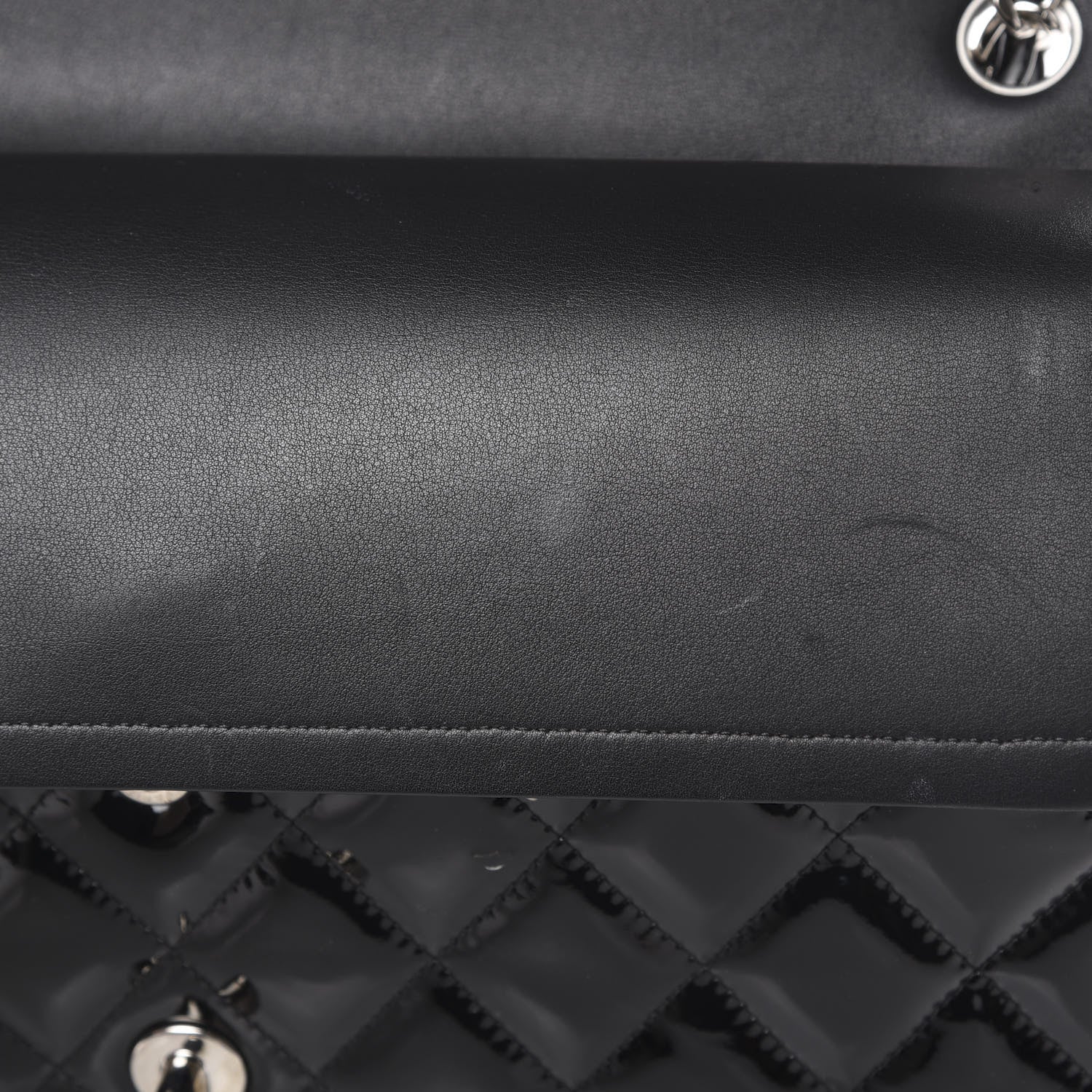 Chanel Patent Quilted Jumbo Double Flap Black 15 of 16