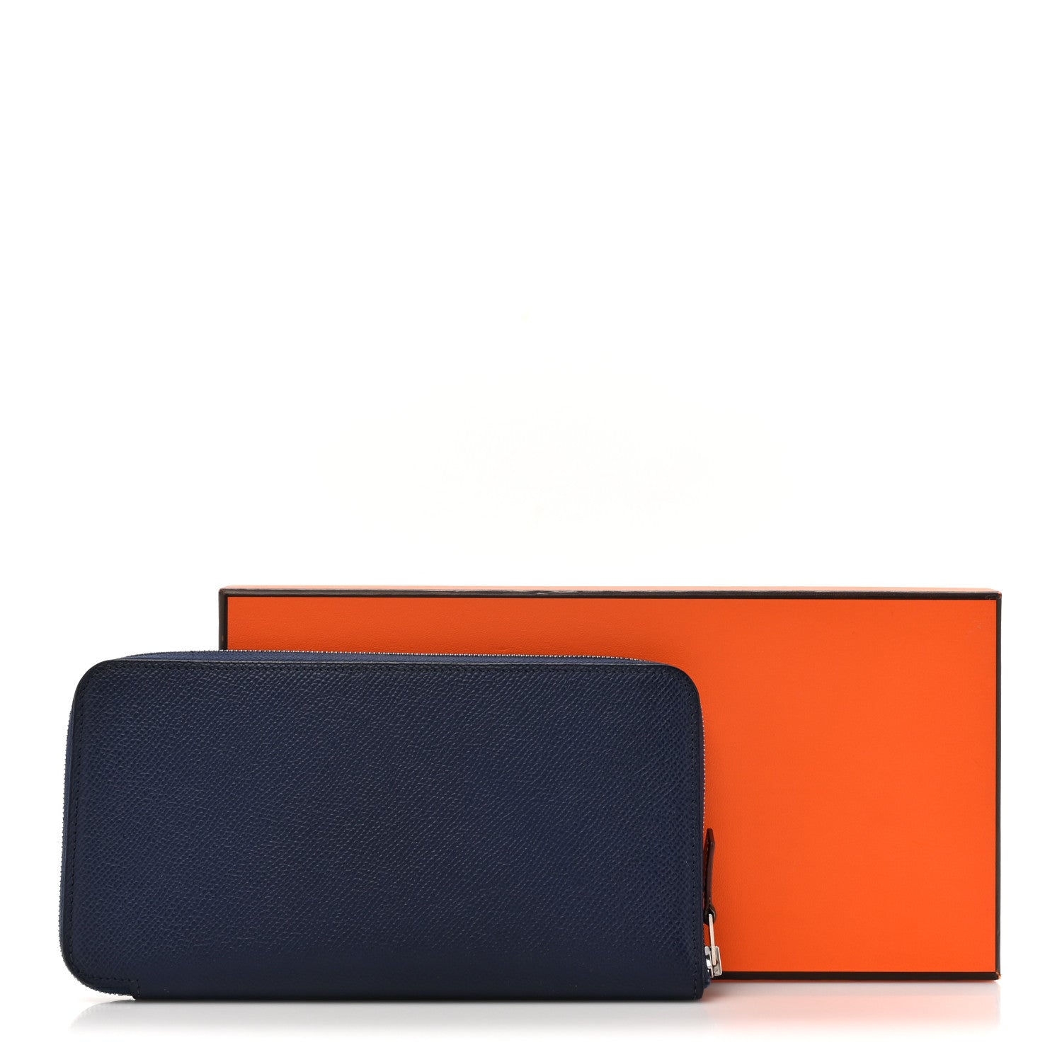 Hermes Epsom Silk'In Wallet Bleu Saphir 8 of 8