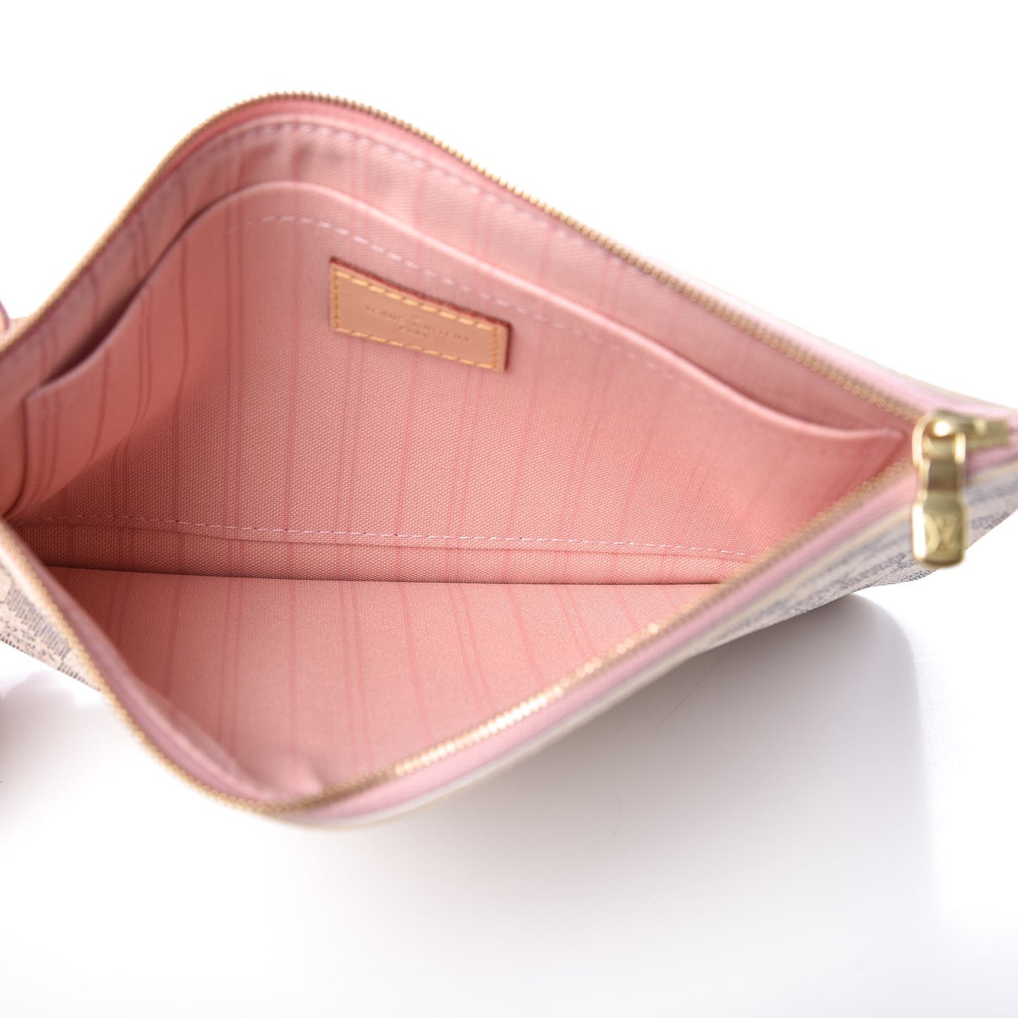 Damier Azur Neverfull MM GM Pochette Rose Ballerine