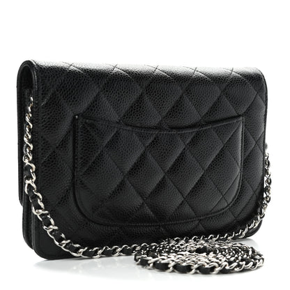 Chanel Caviar Quilted Wallet On Chain WOC Black 2 of 4