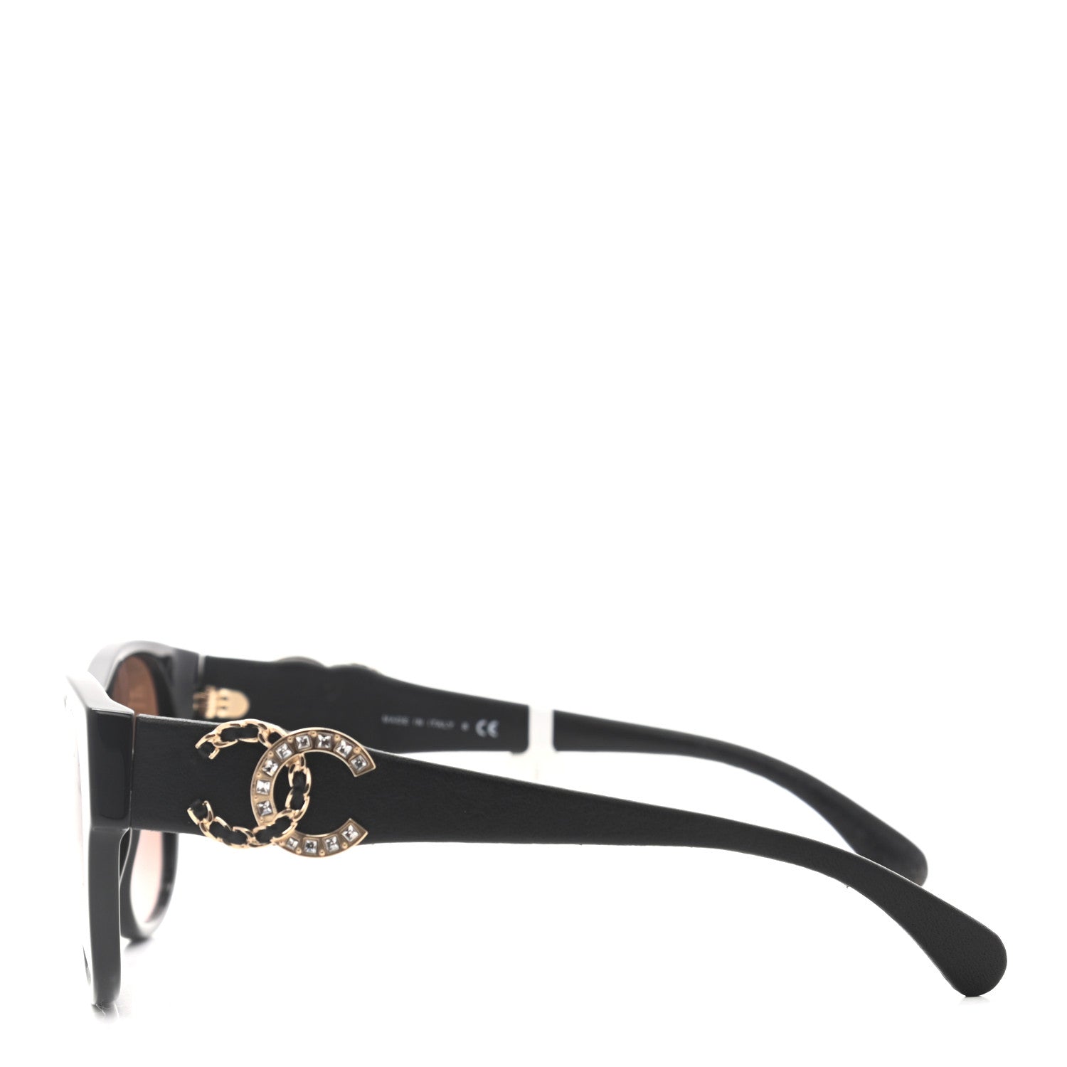 Chanel Crystal Lambskin CC Sunglasses 5455-Q-B Black 2 of 7