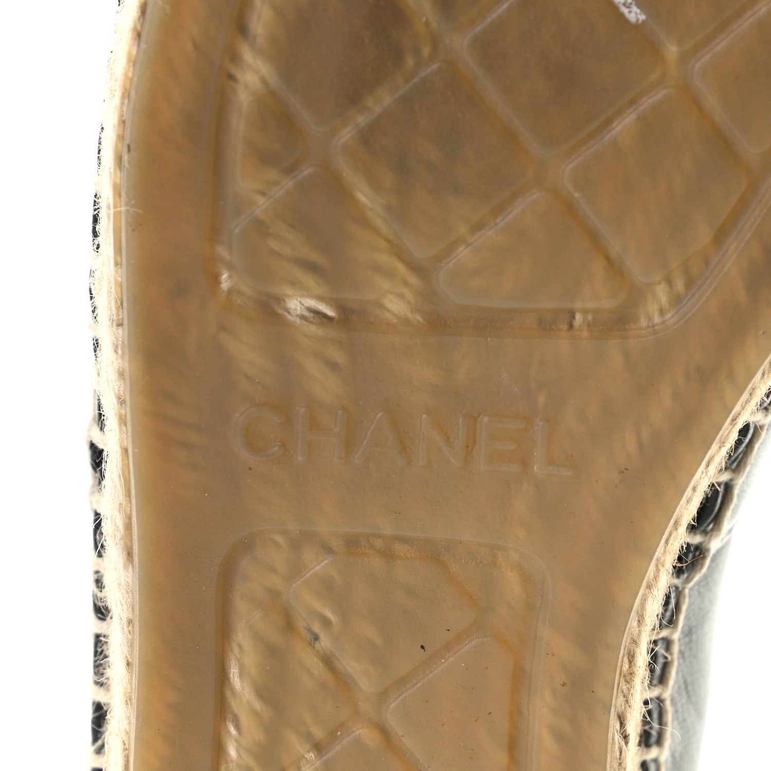 Chanel Lambskin CC Espadrilles 38 Black 8 of 10