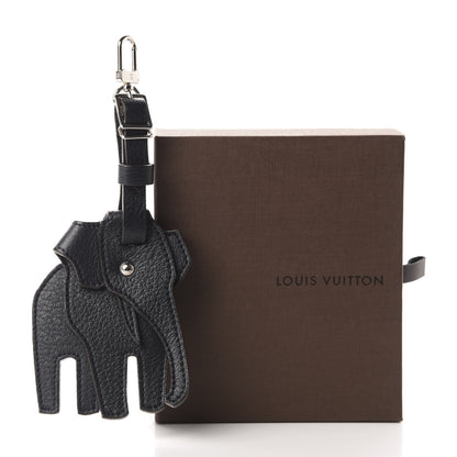 Louis Vuitton Taiga Elephant Luggage Tag Black 4 of 4