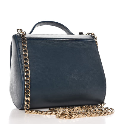 Givenchy Textured Calfskin Mini Pandora Box Chain Crossbody Bag Peacock Blue 3 of 8