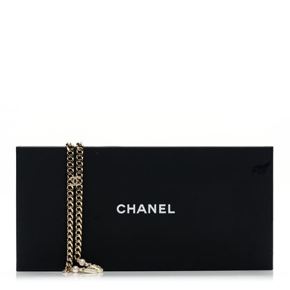 Chanel Pearl Resin Crystal CC No 5 Perfume Bottle Chain Gold 7 of 7