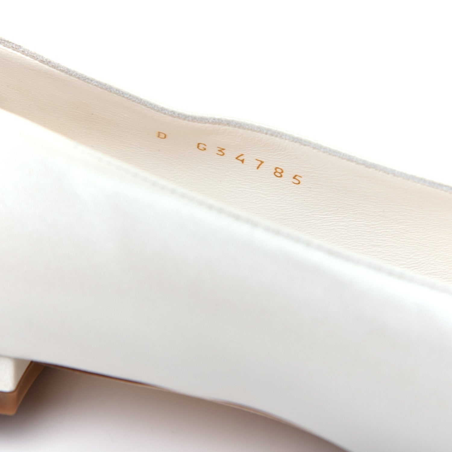 Chanel Lambskin Cap Toe CC Ballerina Flats 37.5 White Black 8 of 10