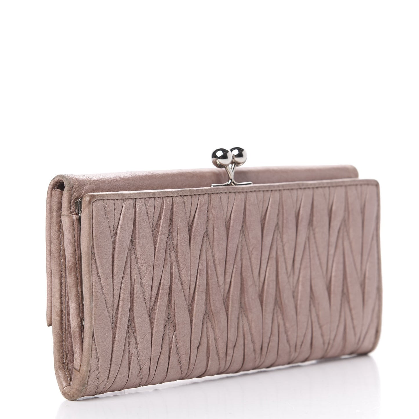 Nappa Matelasse Lux Flap Wallet Mughetto