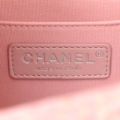 Chanel Tweed Quilted Double You Mini Flap Pink 6 of 14