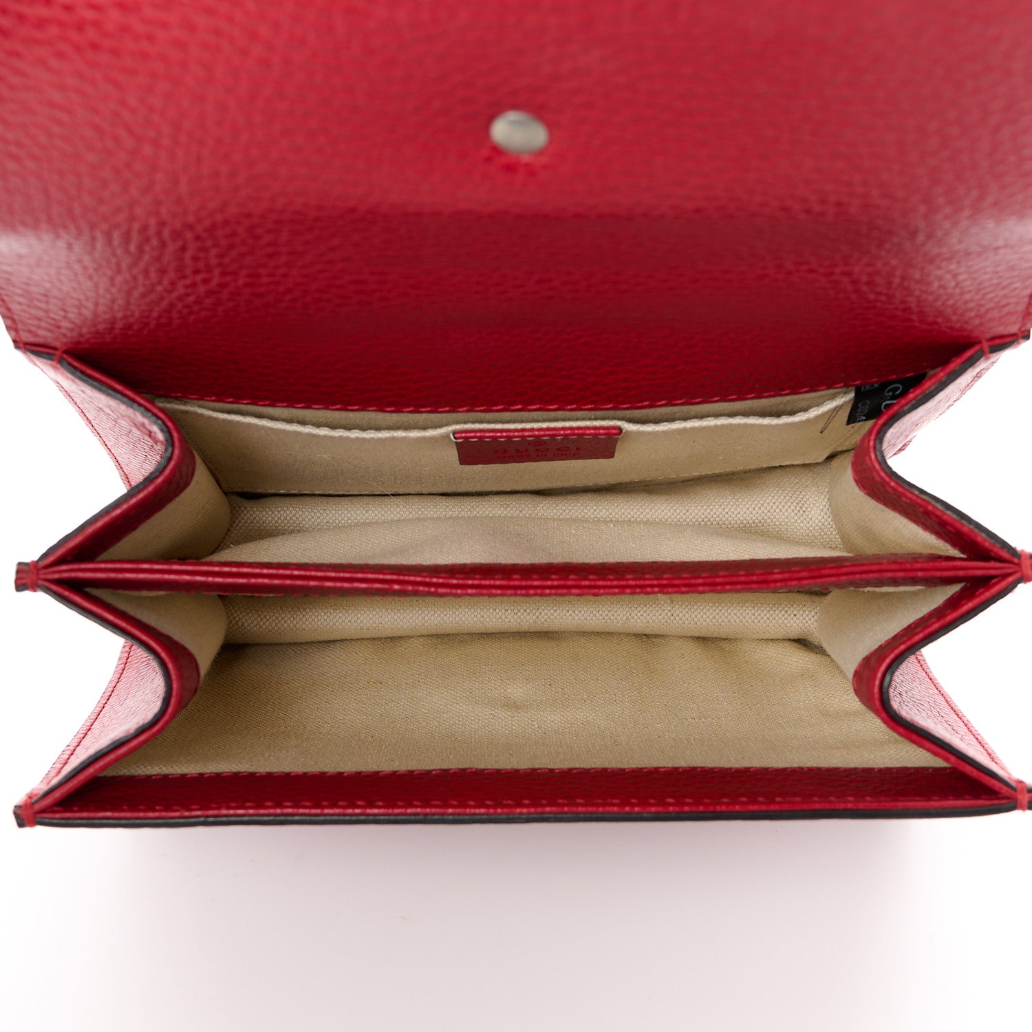 Gucci Dollar Calfskin Crystal Web Mini Dionysus Bamboo Top Handle Bag Hibiscus Red 5 of 13