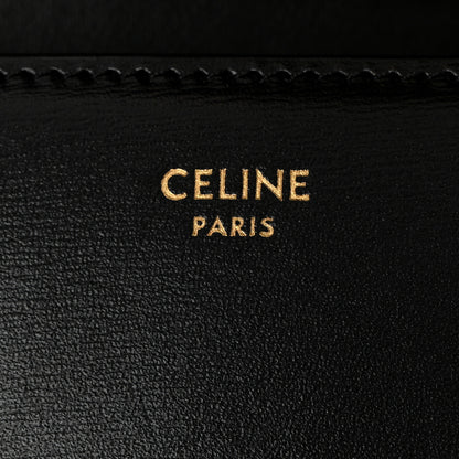 Celine Shiny Calfskin Triomphe Margo Wallet on Chain Black 6 of 10
