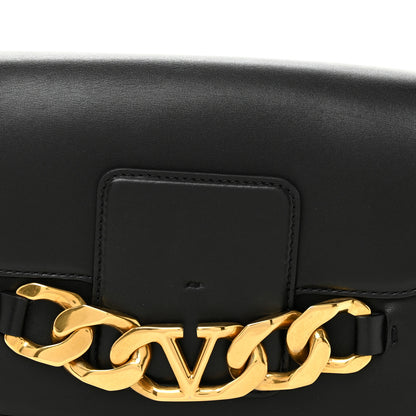Valentino Garavani Smooth Calfskin Vlogo Chain Shoulder Bag Black 7 of 10