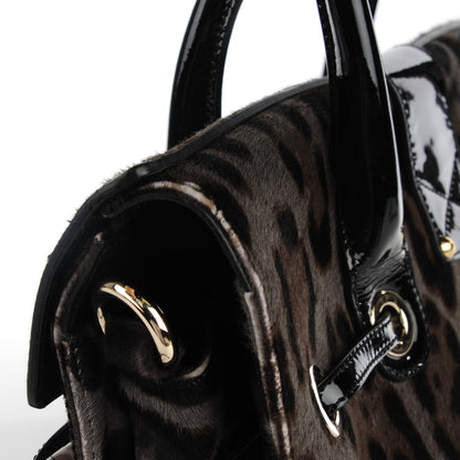 Jimmy Choo Calf Hair Leopard Print Medium Rosalie Satchel 6 of 14