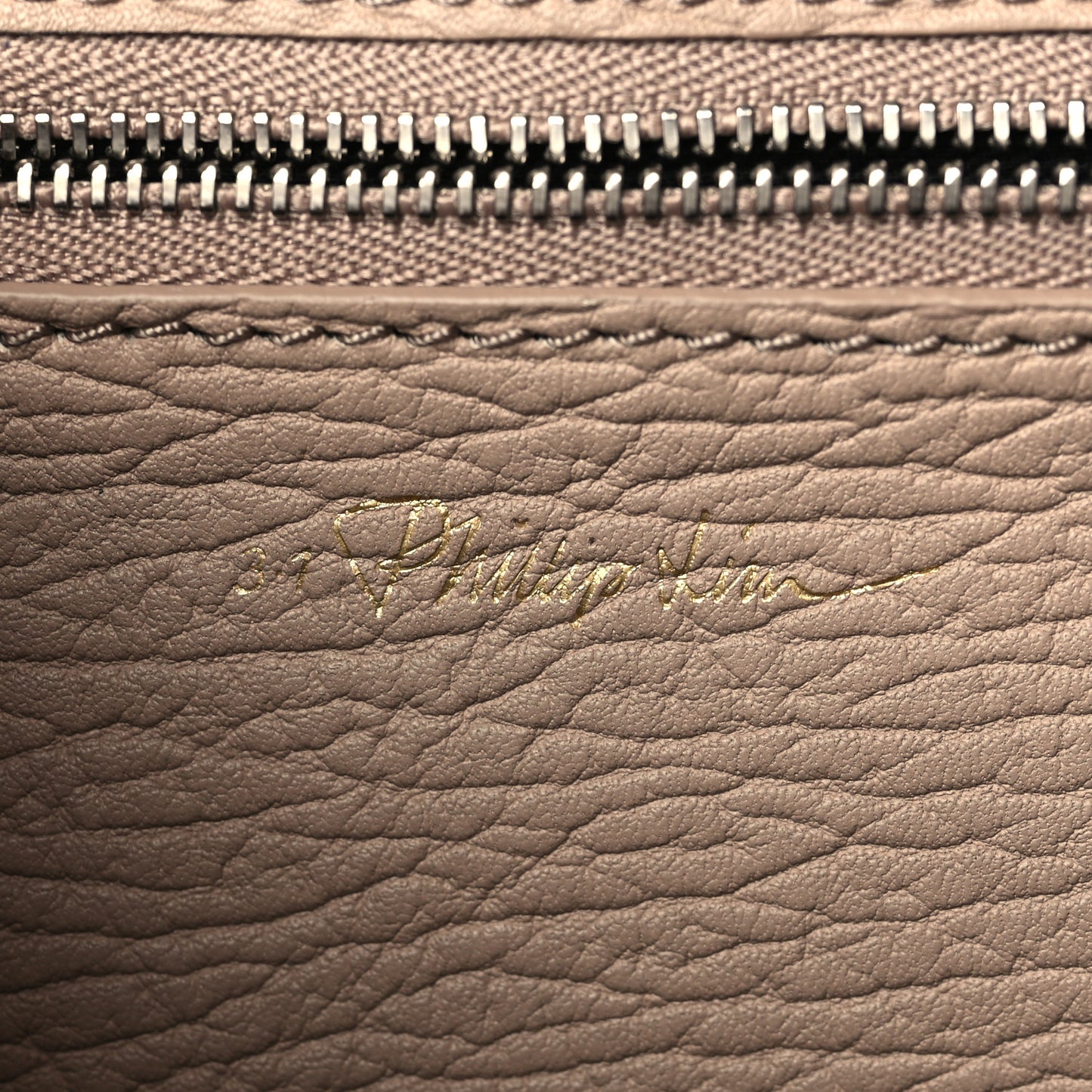 Textured Calfskin Medium Pashli Satchel Khaki