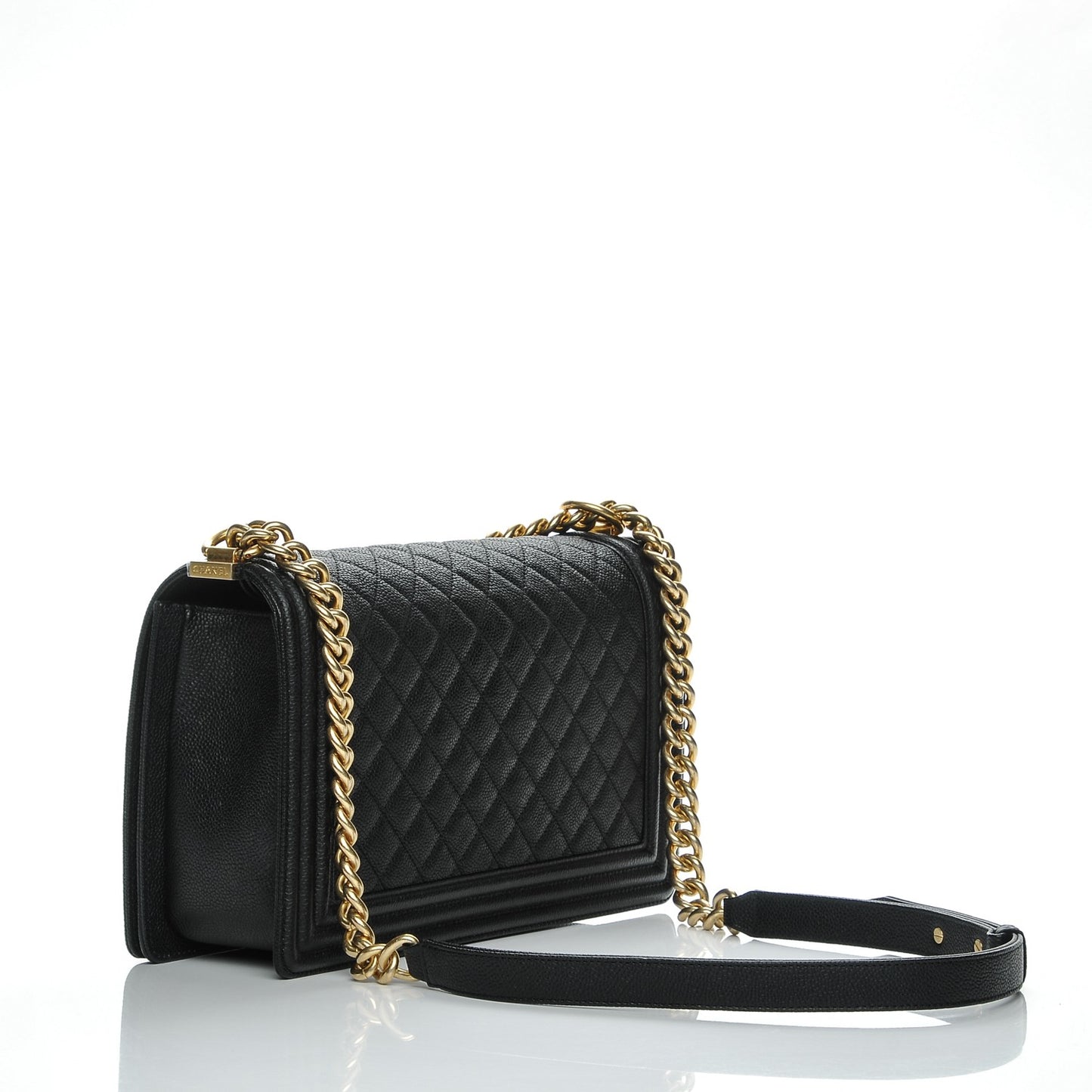 Caviar Quilted New Medium Boy Flap Black