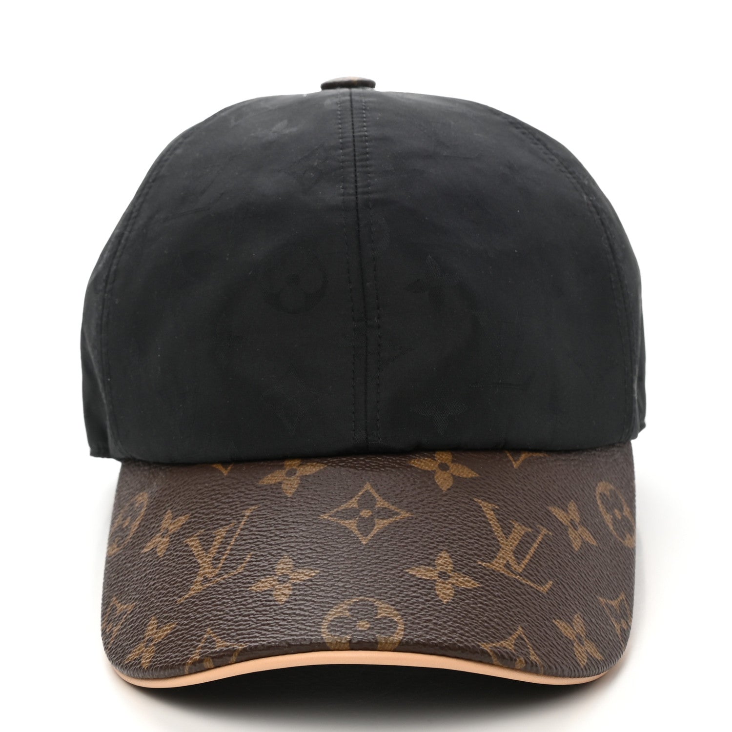 Louis Vuitton Polyester Silk Monogram LV Get Ready Cap L Black 3 of 8