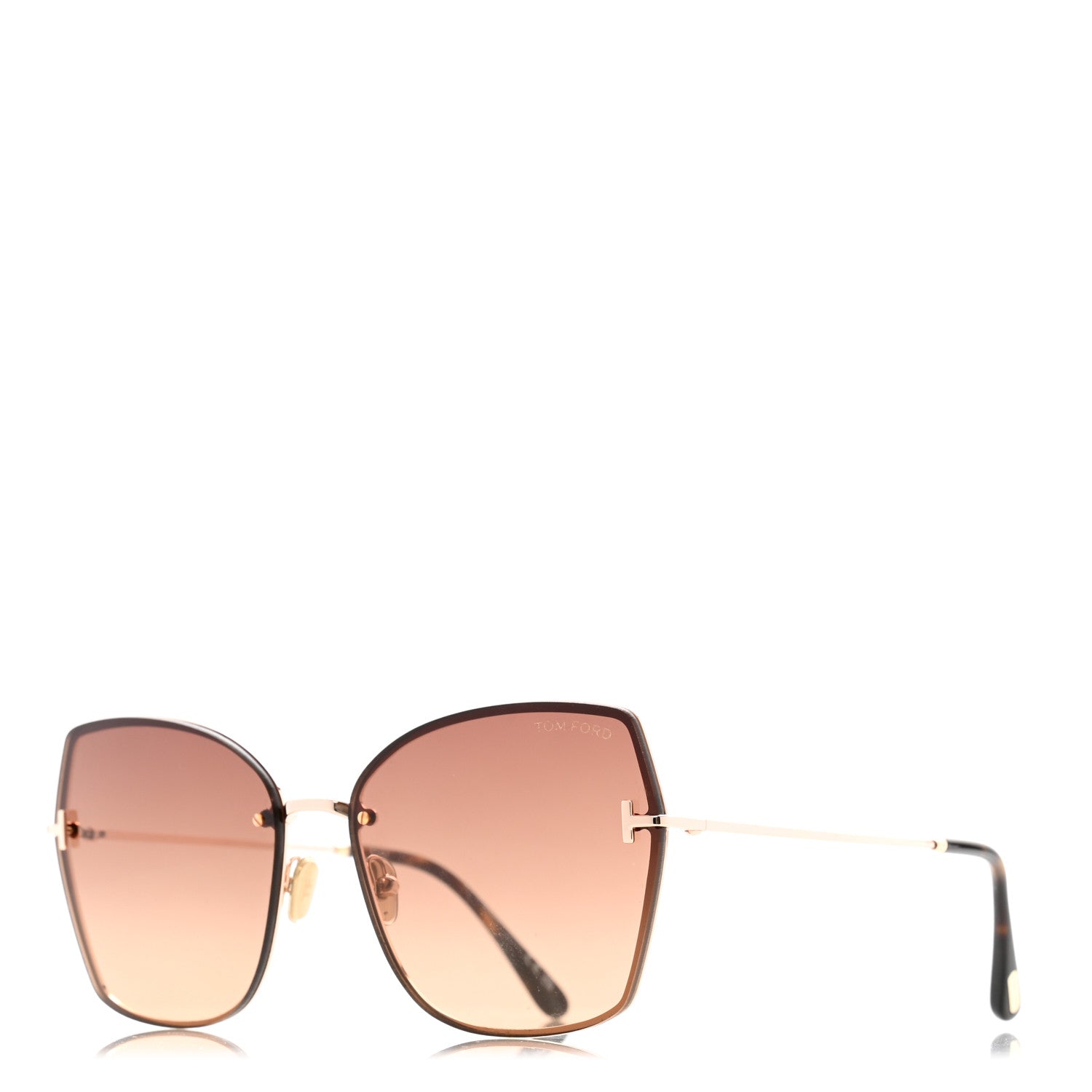 Tom Ford Metal Nickie Sunglasses TF1107 Gold 1 of 8