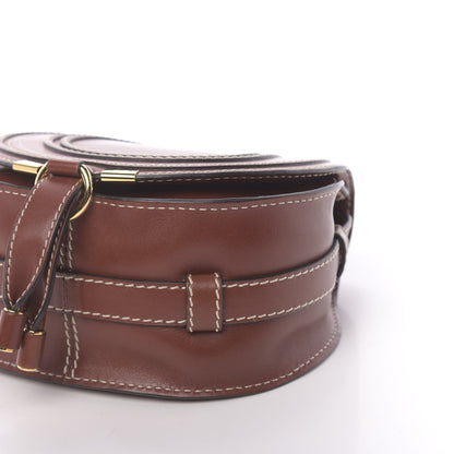 Chloe Shiny Calfskin Mini Marcie Round Crossbody Bag Sepia 9 of 10