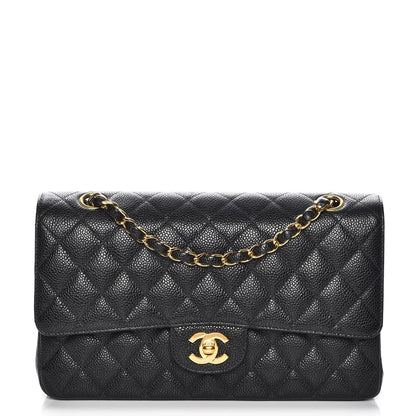 Chanel Caviar Quilted Medium Double Flap Black 1 of 28