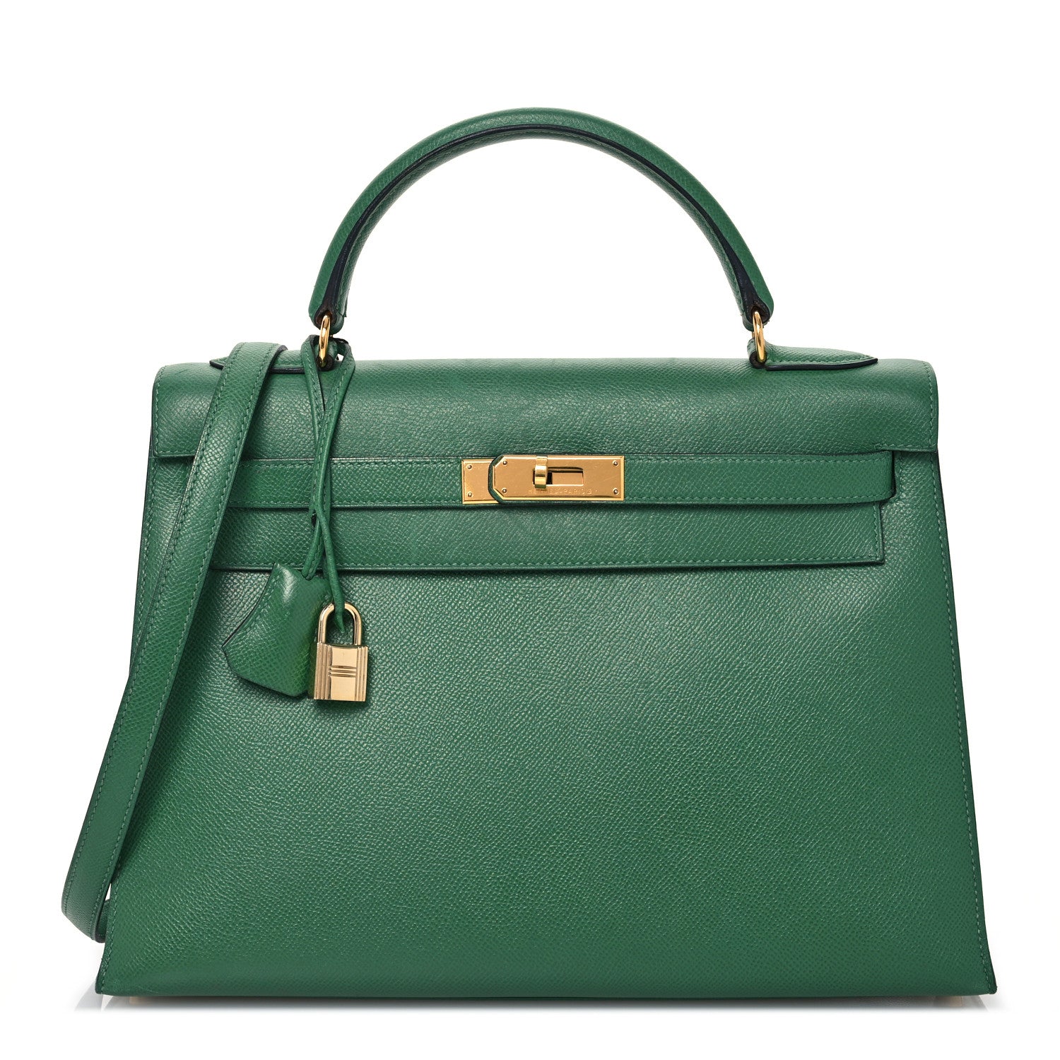 Hermes Courchevel Kelly Sellier 32 Vert Bengale 1 of 14