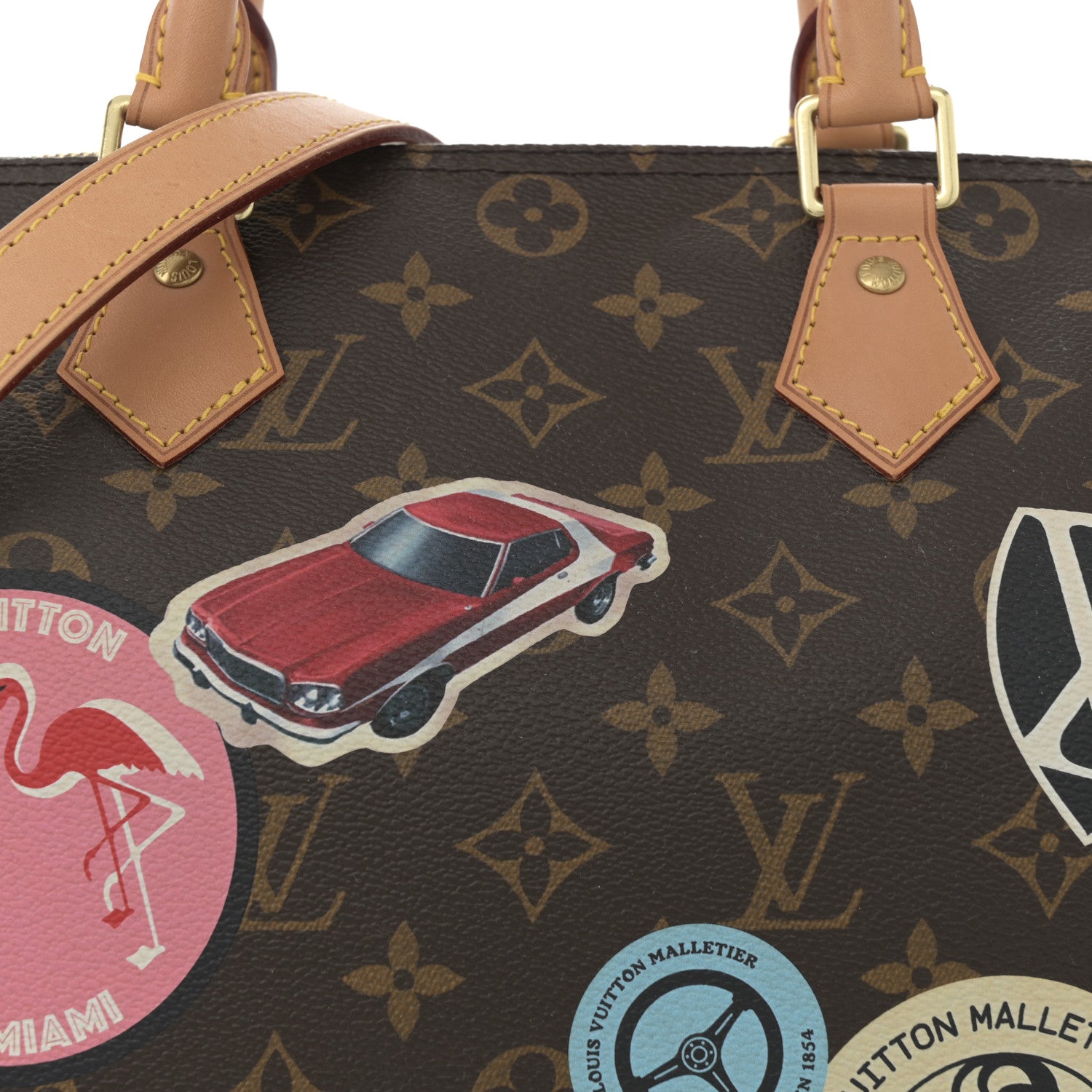 Louis Vuitton Monogram World Tour Speedy Bandouliere 30 8 of 11