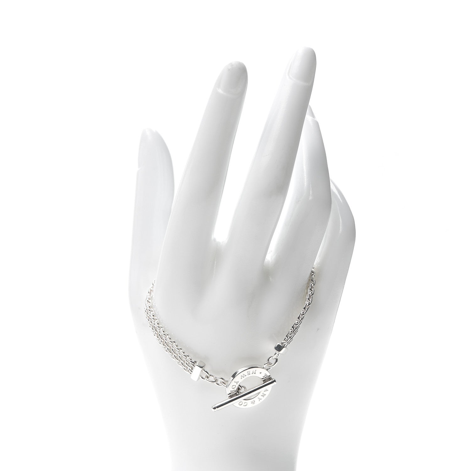 Tiffany Sterling Silver Somerset Toggle Bracelet 2 of 5