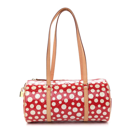 Louis Vuitton Vernis Kusama Infinity Dots Papillon 30 Red 1 of 9