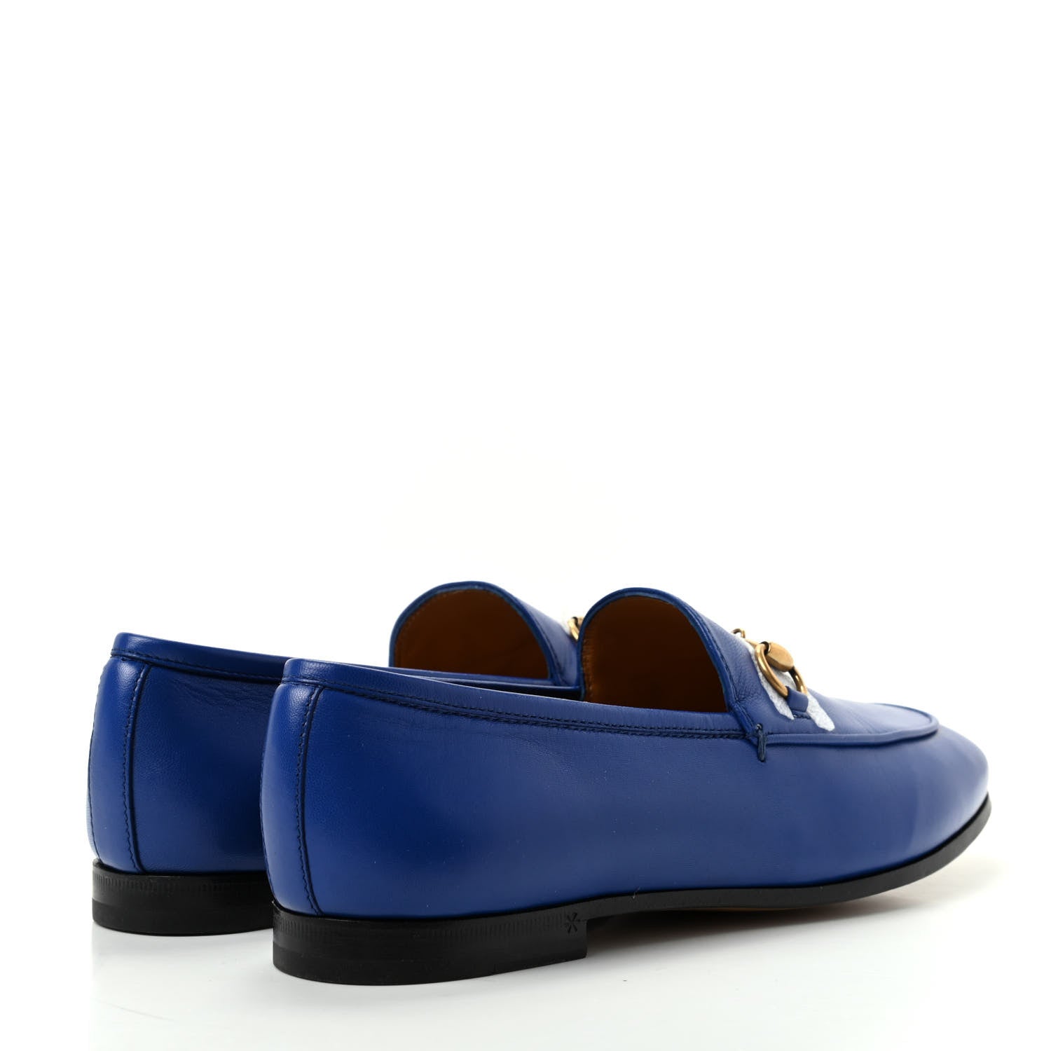 Gucci Malaga Kid Womens Jordaan Loafers 37 Electric Blue 4 of 11