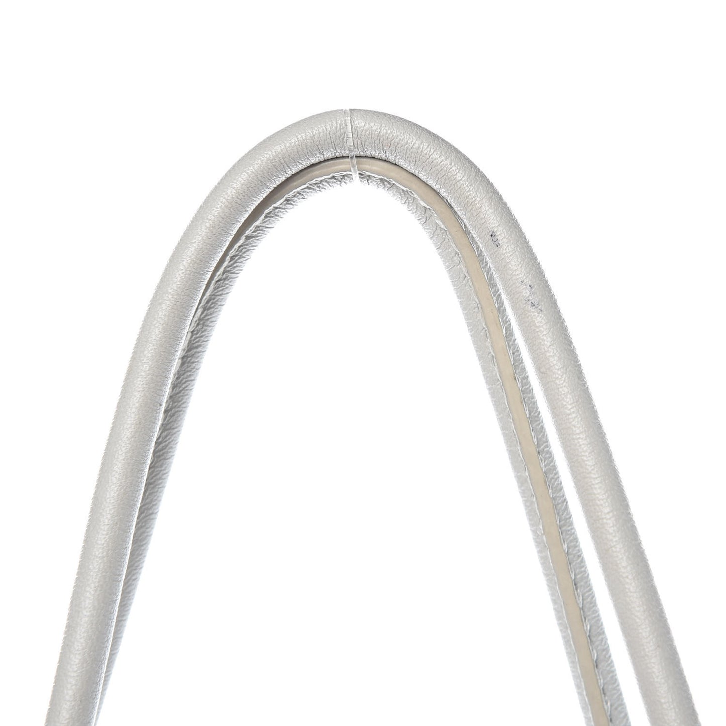 Pebbled Calfskin Prisma Skeletal Tote White