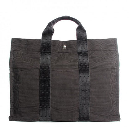 Hermes Canvas Herline MM Tote Grey 1 of 26