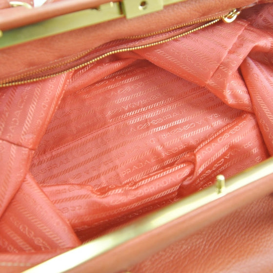 Nappa New Look Tote Corallo