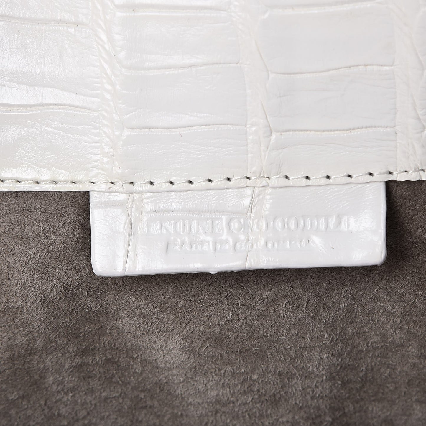 Crocodile Backpack White